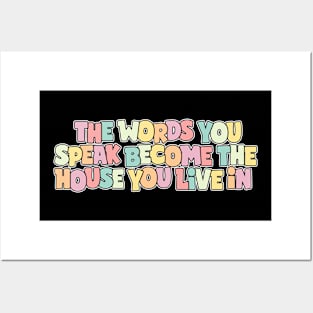 The Words You Speak Become The House You Live In Vintage Posters and Art